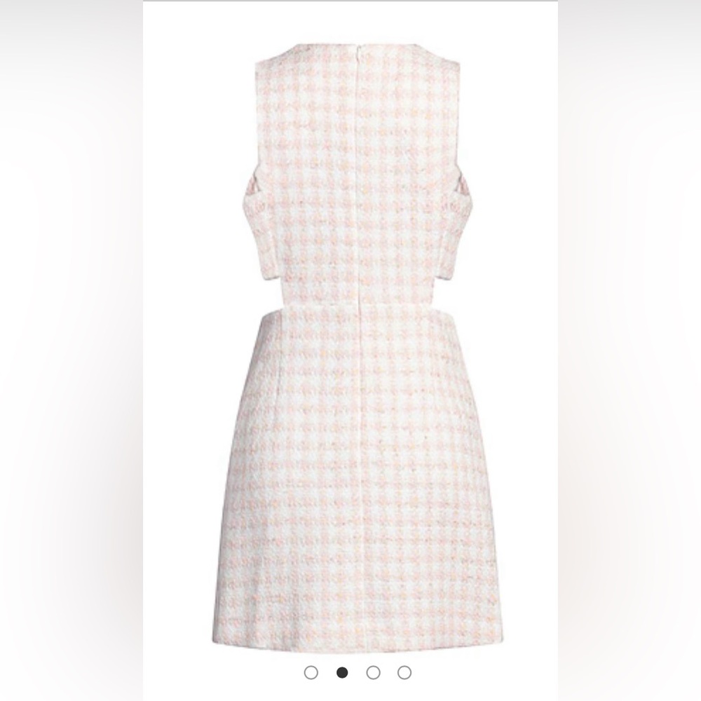 Sandro Pink and White Tweed Dress 6/38 - Picture 4 of 9